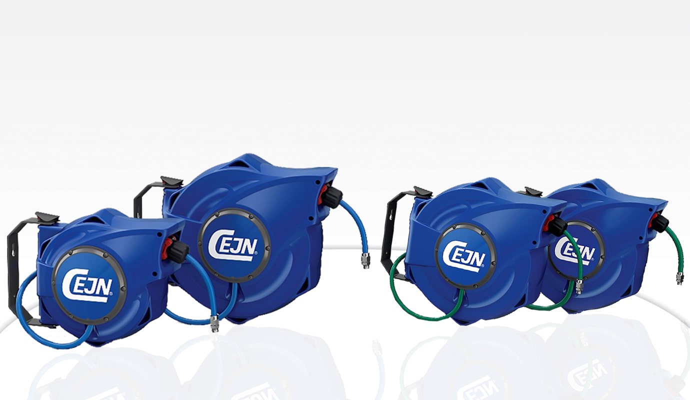 Pneumatic Hose Reel with Slow Retraction